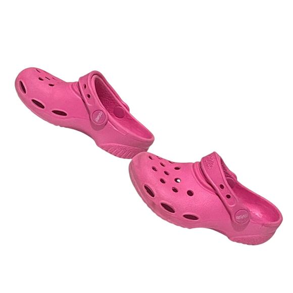 Kids Pink Crocs by Crocs C10/11 Lightweight Foam Slip-On Sandals Shoes Everyday - Picture 4 of 10